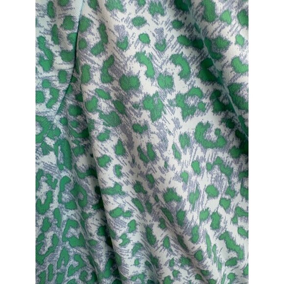 J.McLaughlin Catalina Cloth Carla Maxi Dress Blue Green Leopard Print Size XL - Picture 6 of 12